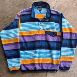 Patagonia Multicolor Striped Fleece Pullover